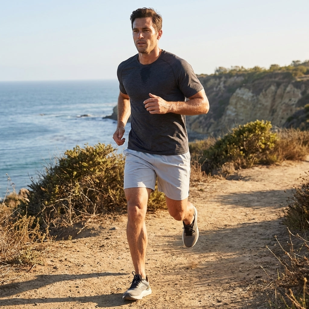 Knee-Length Athletic Shorts for Men – Comfort & Mobility