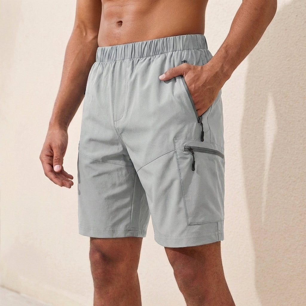 Zip Pocket Cargo Shorts for Men – Secure Storage & Comfort