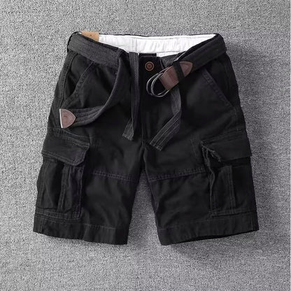Belted Relaxed Fit Cargo Shorts for Men – Everyday Comfort & Utility