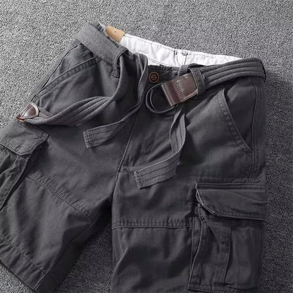Belted Relaxed Fit Cargo Shorts for Men – Everyday Comfort & Utility