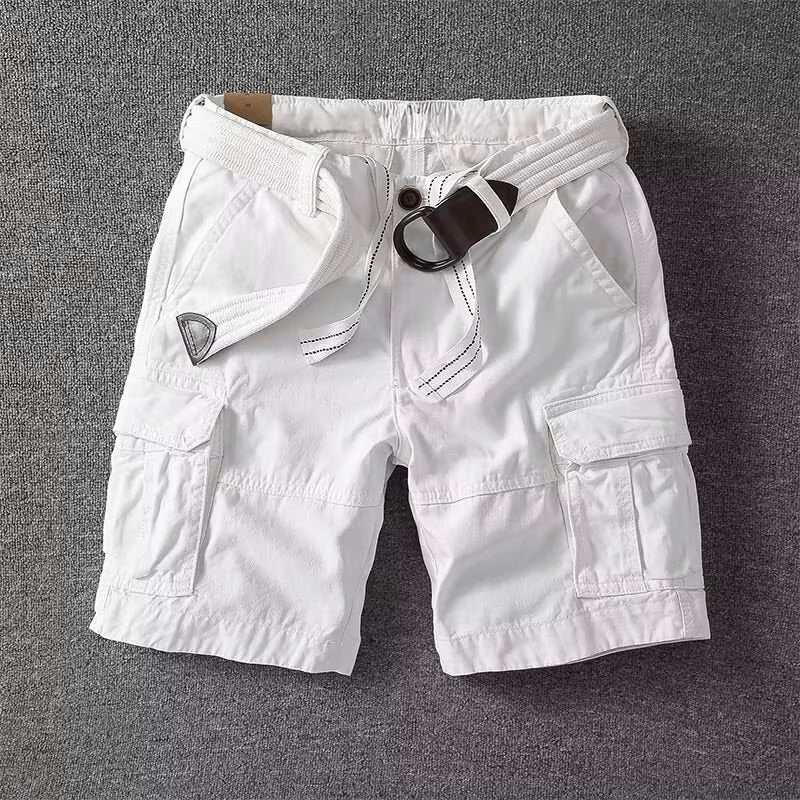 Belted Relaxed Fit Cargo Shorts for Men – Everyday Comfort & Utility