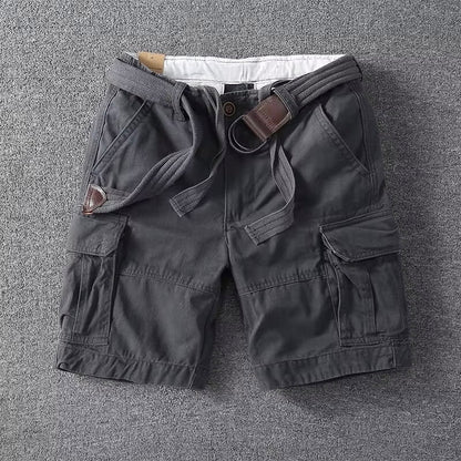 Belted Relaxed Fit Cargo Shorts for Men – Everyday Comfort & Utility