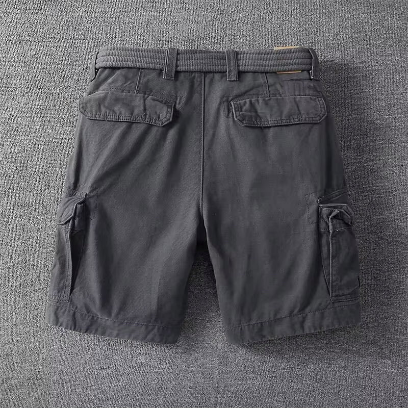 Belted Relaxed Fit Cargo Shorts for Men – Everyday Comfort & Utility