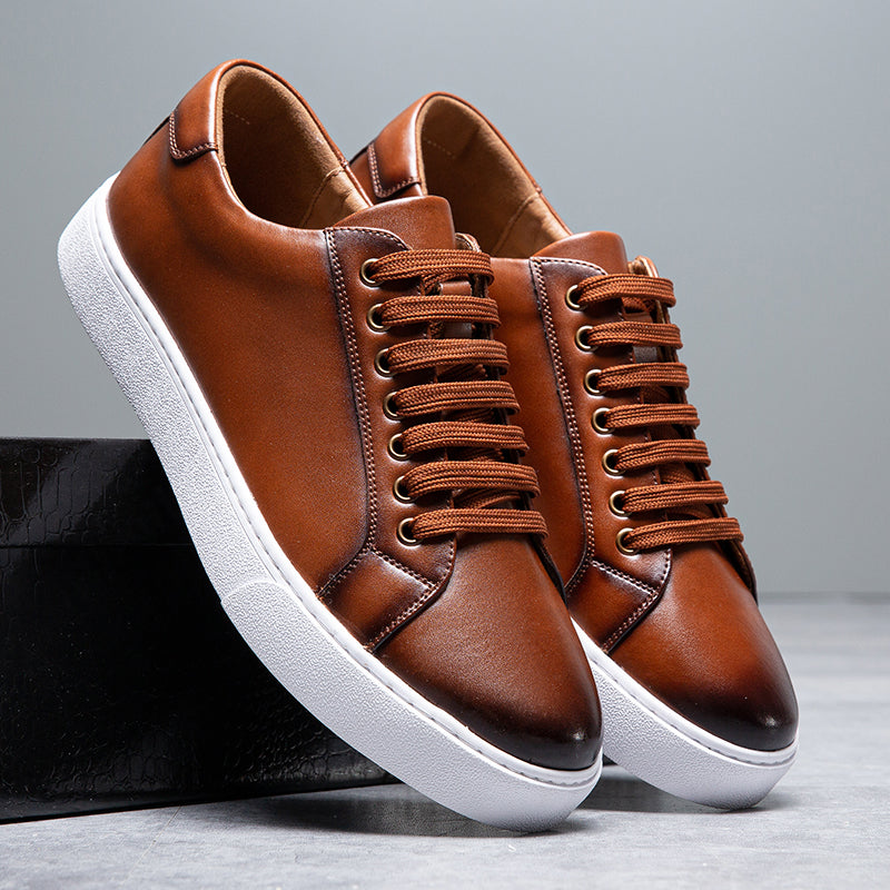 Low-Top Sneakers | Lace-Up, Contrast Sole Sneakers