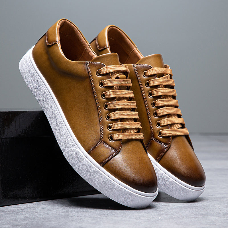 Low-Top Sneakers | Lace-Up, Contrast Sole Sneakers