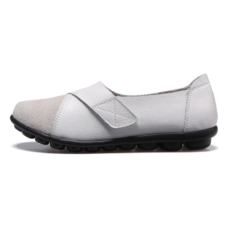 Women's Ballet Flats - Slip-On - Adjustable Strap - Comfortable with Non-Slip Sole