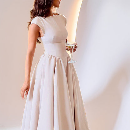 Dress for Women – Sleeveless – A-line – Cut Waist – Modern Back Detail