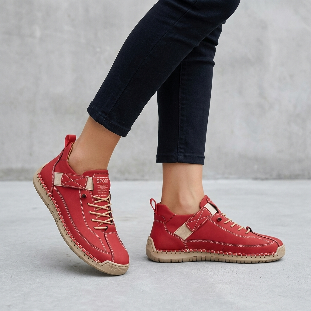 Orthopedic Lace-Up Sneakers for Women – Comfort & Support