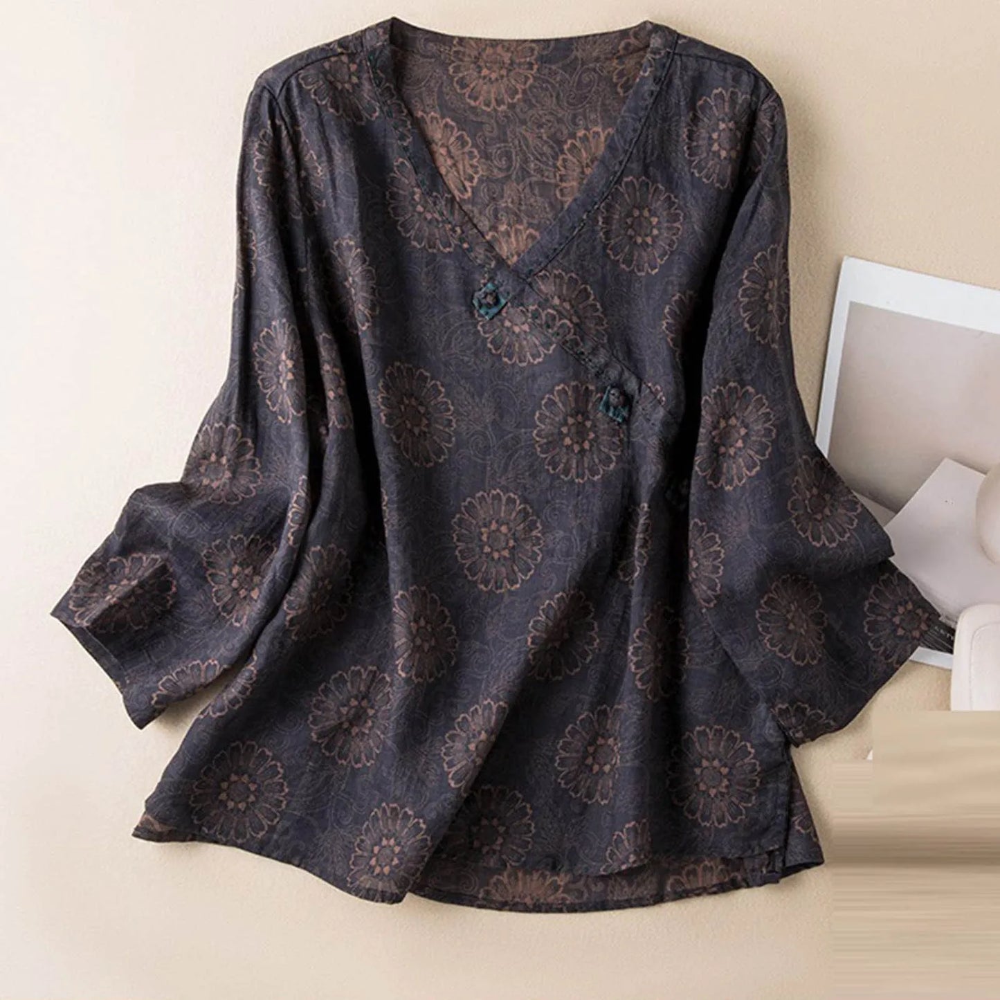 V-Neck Blouse for Women – Breathable Everyday Comfort