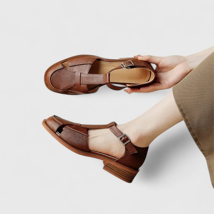 T-Strap Block Heel Mary Jane Sandals for Women – All-Day Comfort & Stability