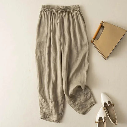 Drawstring Cropped Pants for Women – Breathable & Easy Fit