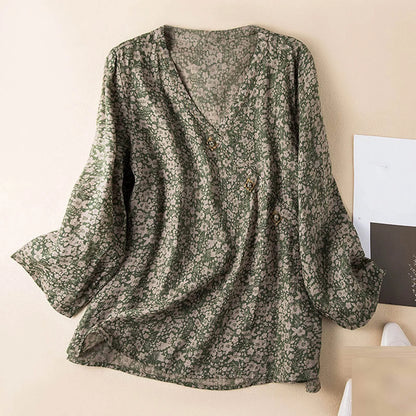 V-Neck Blouse for Women – Breathable Everyday Comfort