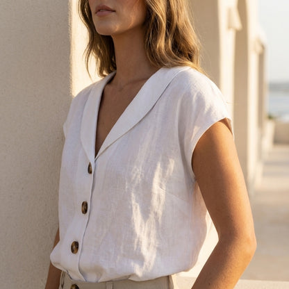 V-Neck Blouse for Women – Breathable Everyday Comfort