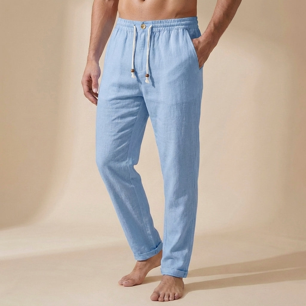 Relaxed Fit Drawstring Pants for Men – Breathable Comfort & Adjustable Fit