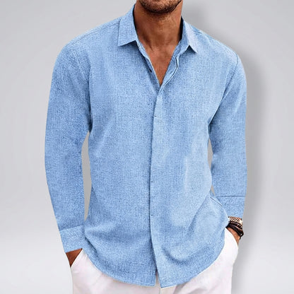 Relaxed Fit Button-Up Shirt for Men – Comfortable Casual Style