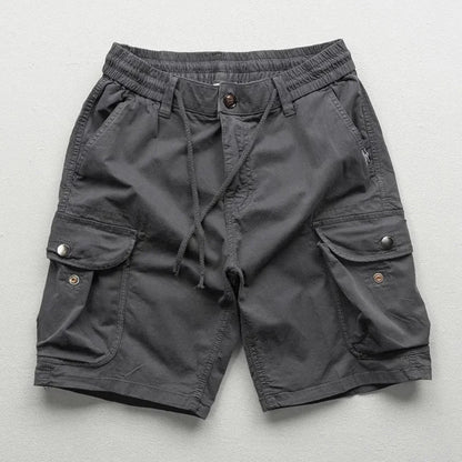 Relaxed Fit Knee-Length Cargo Shorts for Men – Adjustable Fit & Utility