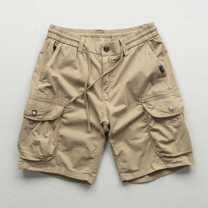 Relaxed Fit Knee-Length Cargo Shorts for Men – Adjustable Fit & Utility