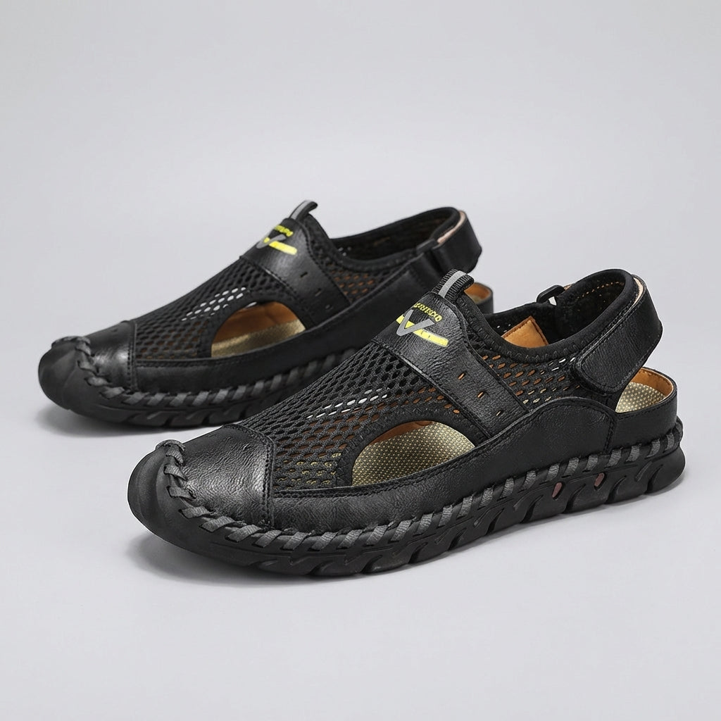 Orthopedic Closed Toe Mesh Sandals for Men – Breathable & Supportive Fit