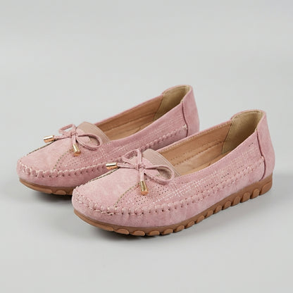 Bow Driving Loafers for Women – Breathable Comfort & Grip
