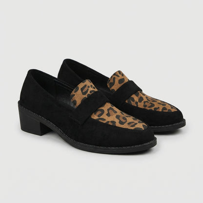 Leopard Print Slip-On Loafers for Women – Orthopedic Comfort & Support