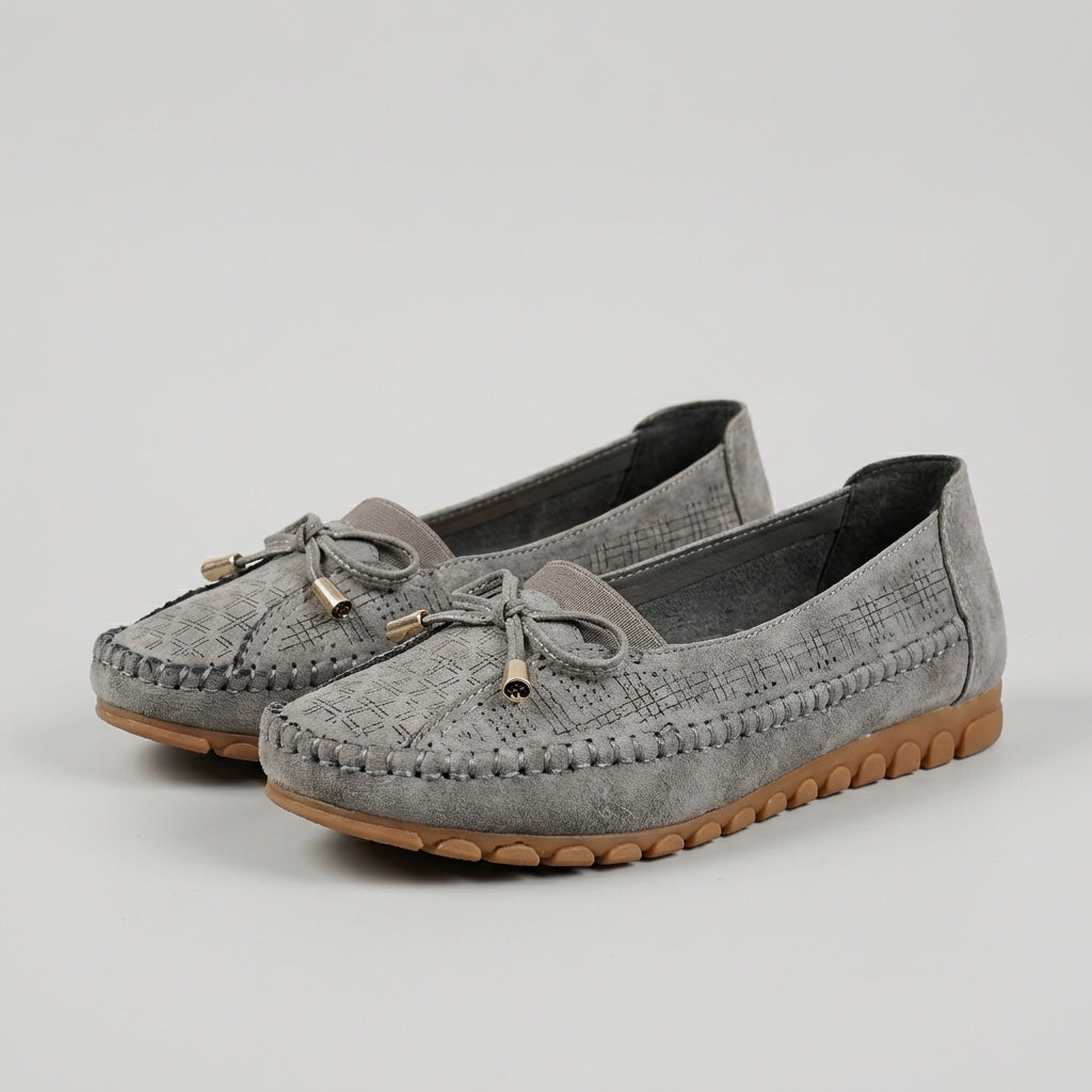 Bow Driving Loafers for Women – Breathable Comfort & Grip