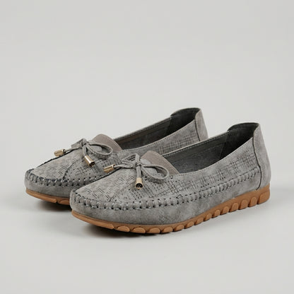Bow Driving Loafers for Women – Breathable Comfort & Grip