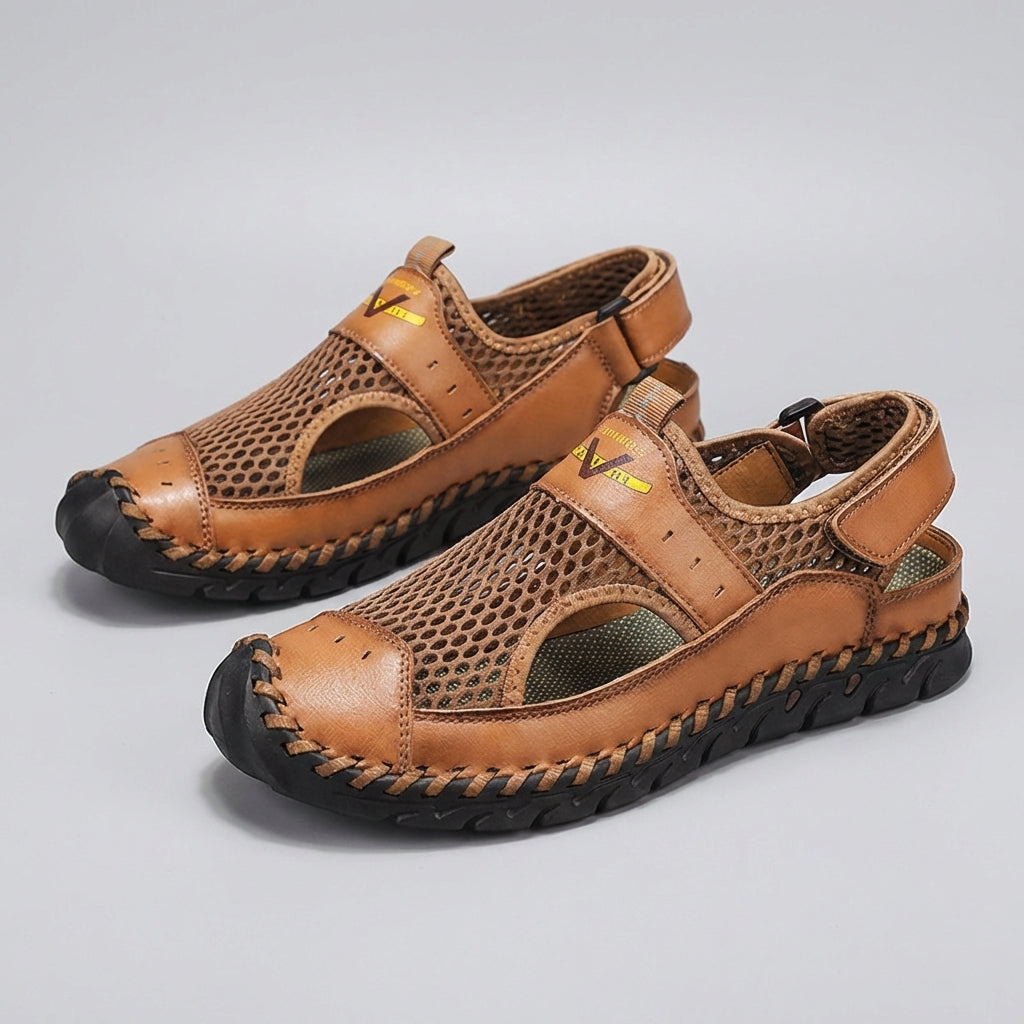 Orthopedic Closed Toe Mesh Sandals for Men – Breathable & Supportive Fit