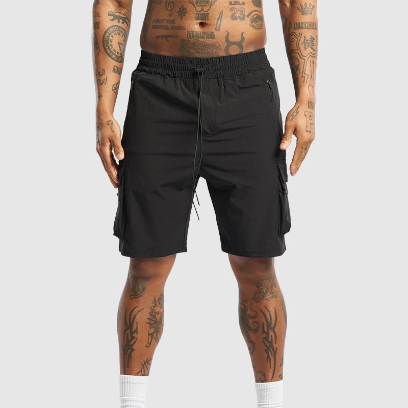 Relaxed Fit Cargo Shorts for Men – Adjustable Comfort & Secure Storage