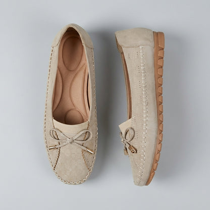 Bow Driving Loafers for Women – Breathable Comfort & Grip