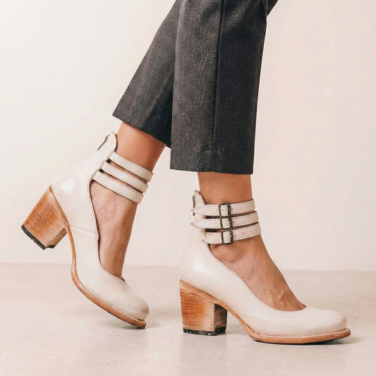 Cutout Block Heel Ankle Boots for Women – Edgy Style & Comfort