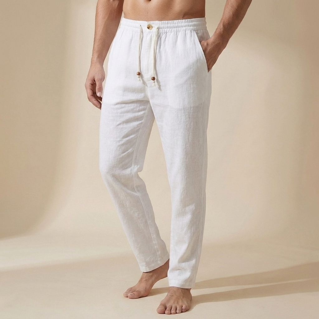 Relaxed Fit Drawstring Pants for Men – Breathable Comfort & Adjustable Fit