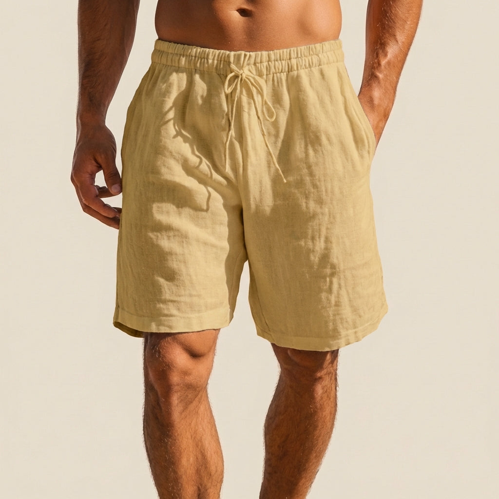 Relaxed Fit Swim Shorts for Men – Adjustable Waist & Handy Pockets