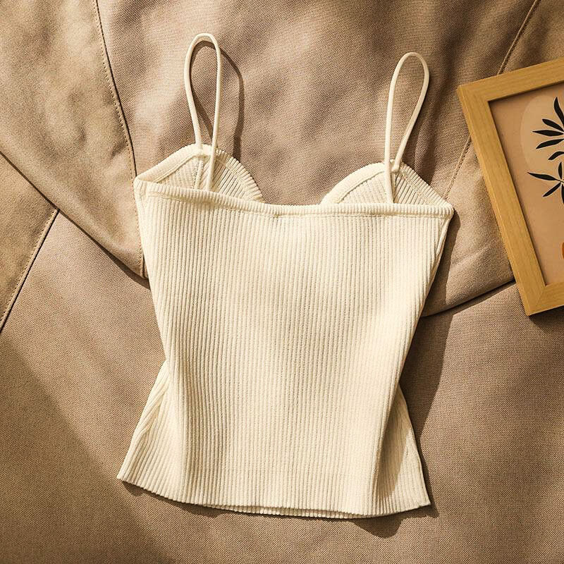 Ribbed Bustier Camisole Top for Women – Flattering Slim Fit