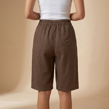 Knee-Length Shorts for Women – Breathable Comfort & Pockets