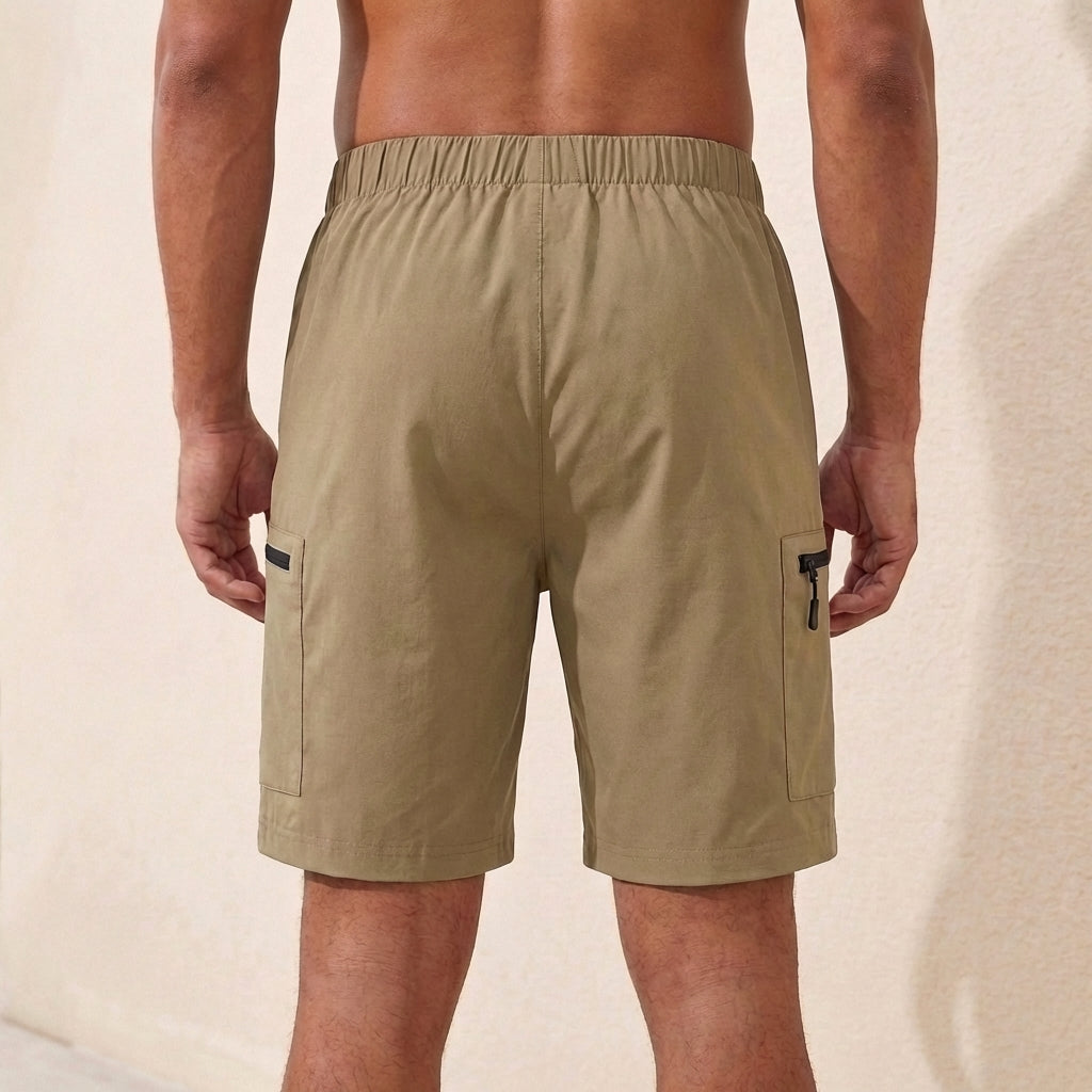 Zip Pocket Cargo Shorts for Men – Secure Storage & Comfort