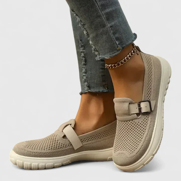 Orthopedic Buckle Loafers for Women – Ergonomic Comfort & Support