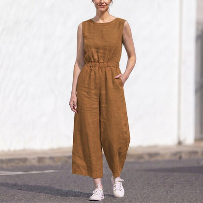 High-Waist Jumpsuit for Women – Breathable Comfort & Easy Fit