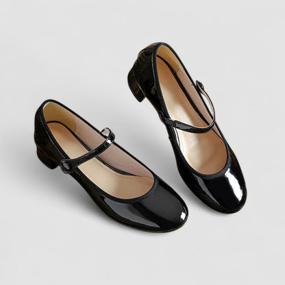 Block Heel Square Toe Mary Jane Shoes for Women – Formal Elegance & Comfort
