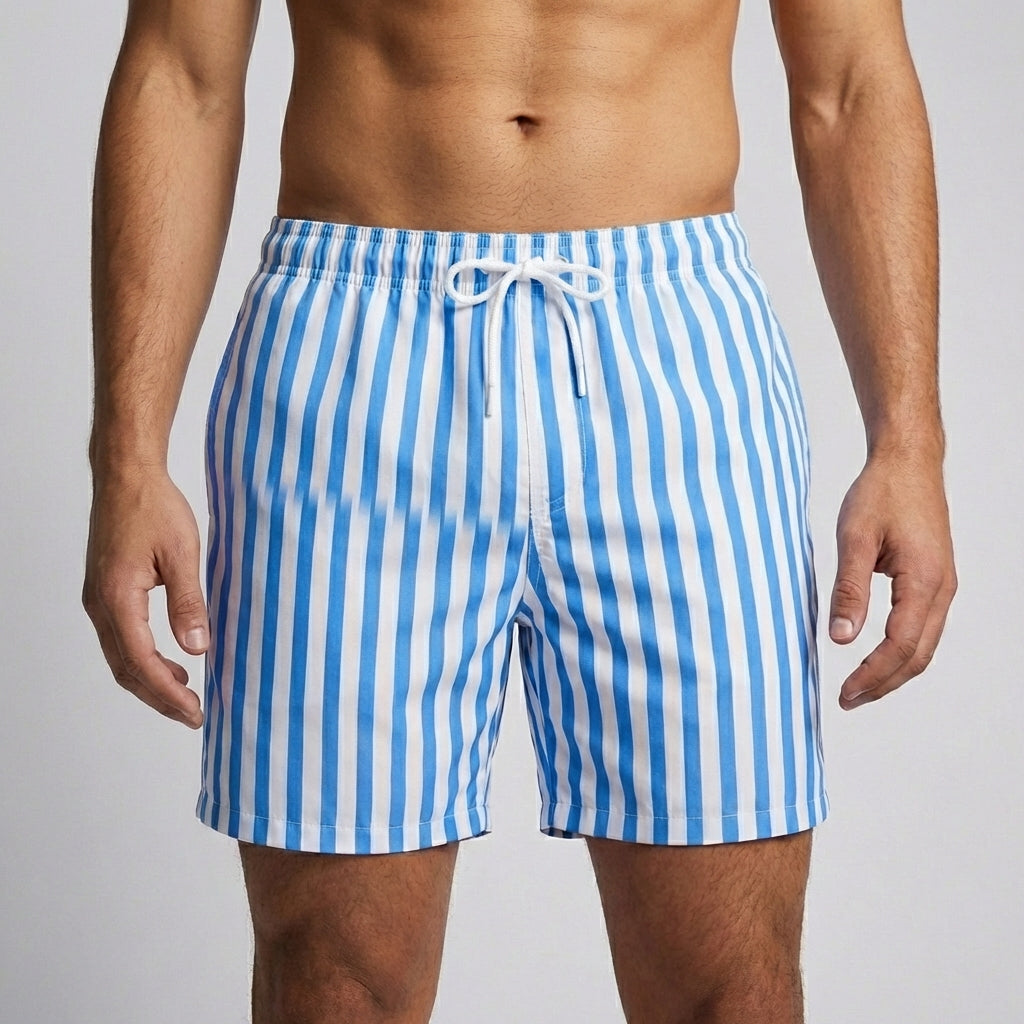 Striped Drawstring Shorts for Men – Casual Comfort & Function