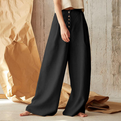 High-Waisted Wide-Leg Pants for Women – Breathable & Flattering Fit