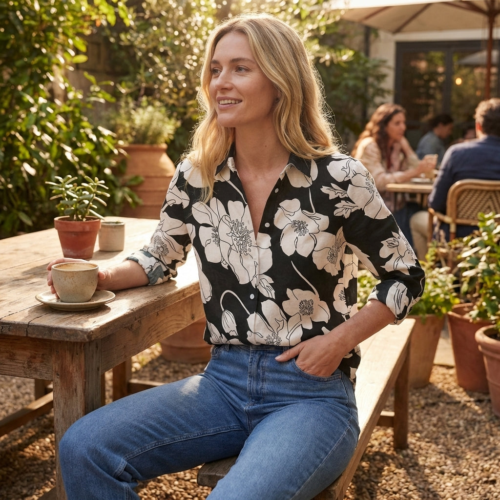 Floral Blouse for Women – Relaxed Comfort & Style