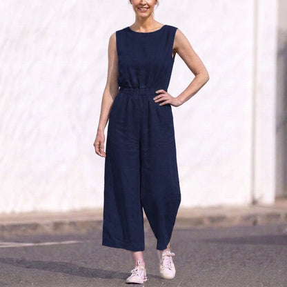 High-Waist Jumpsuit for Women – Breathable Comfort & Easy Fit