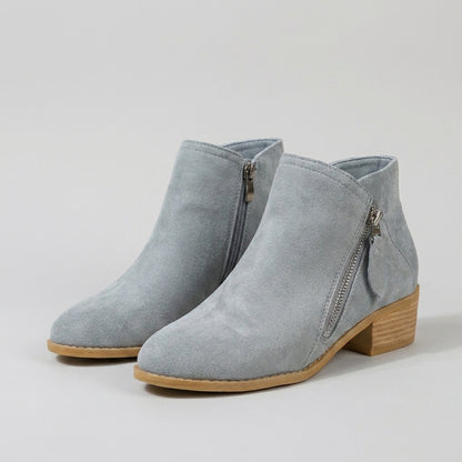 Orthopedic Block Heel Ankle Boots for Women – All-Day Comfort & Support