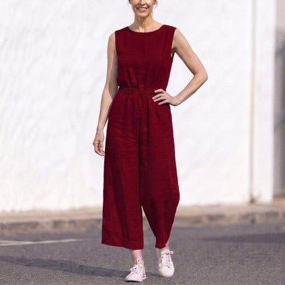 High-Waist Jumpsuit for Women – Breathable Comfort & Easy Fit