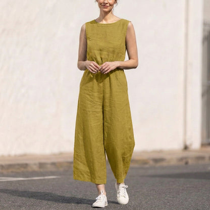 High-Waist Jumpsuit for Women – Breathable Comfort & Easy Fit